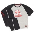 Ecko Red Ecko Mens T-Shirt With Long Pant PJ Set Grey/Black