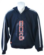 Ecko Selecta Zipped Hooded Sweat Navy Size Medium