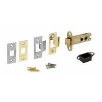 ECLIPSE Double Sprung Mortice Latch Brass and Chrome 76mm