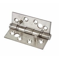 Security Hinge Grade 13 Satin Stainless Steel 102 x 76mm Pack of 2