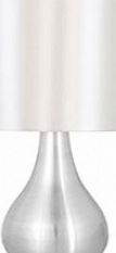 ECLIPSE Touch Table Lamp Brushed Chrome Finish