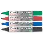 Friendly Whiteboard Marker Assorted (Pack of 4)