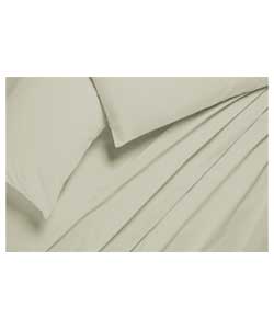 eco Vanilla Fitted Sheet Set Double Bed