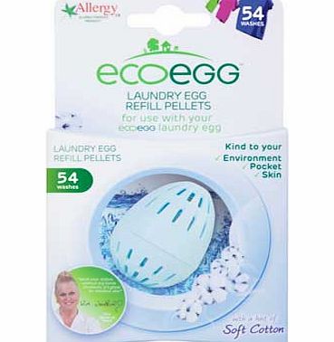 Ecoegg Laundry Egg 54 Wash Refill - Soft Cotton