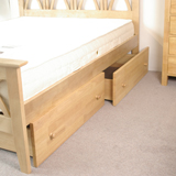 Ecofurn Underbed Drawer Set Light Oak finish