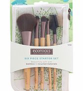 Makeup Brushes Bamboo 6 Piece Brush Set