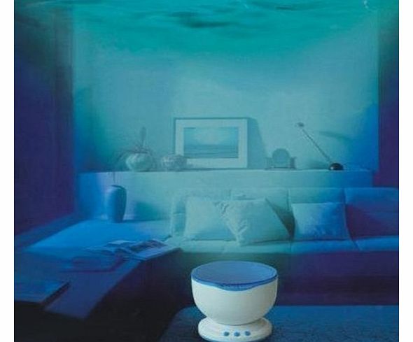 SWT Romantic Ocean Sea Waves LED Night Light Projector Speaker Lamp