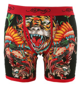 Ed Hardy Red `Tiger with Sword` Boxer