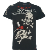Ed Hardy Small Skull Black T-Shirt