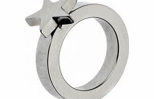 Edblad Ladies XLarge Square Steel Star Ring