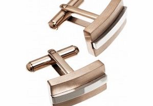 Edblad Mens Jack Rose Gold Plated Cufflinks
