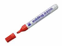 2200 permanent red chisel tip marker pen,