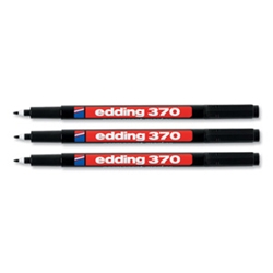 Edding 370 Permanent Marker Bullet Tip Black