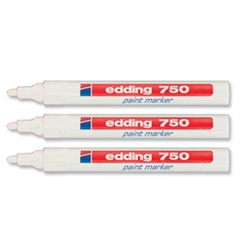 750 Paint Markers 2-4mm Line Width White