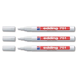 Edding 751 Paint Marker 1-2mm Line Width White