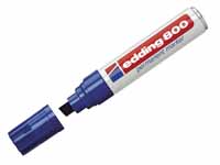 Edding 800 blue ink large permanent chisel tip
