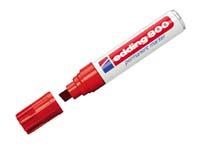 Edding 800 red ink large permanent chisel tip