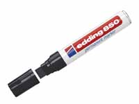 Edding 850 black ink jumbo permanent chisel tip