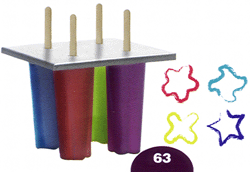 Ice Lolly Maker (4) with 25 Sticks