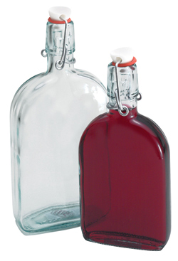 Padova Flat Flask Glass Bottle 200Ml