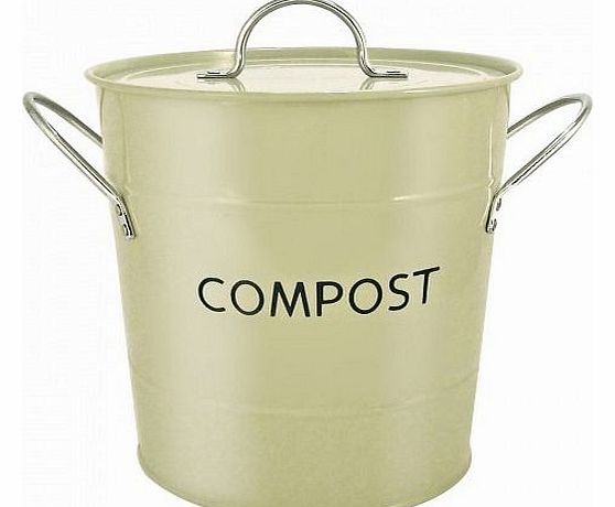 Eddingtons Sage Green Kitchen COMPOST Bin - removable inner bucket - by Eddingtons