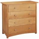 Eden Park cherry wood 4 draw chest furniture