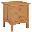Eden Park cherry wood two draw night stand