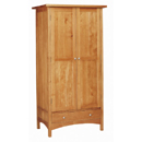 Park cherry wood wardrobe with draw furniture
