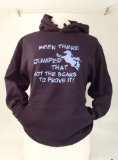 Edward Sinclair Girls hoodie navy 12-13 yrs Been there, jumped that, got the scars to prove it