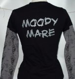 Edward Sinclair Moody Mare layered long sleeve tee black size M(12)