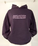 Edward Sinclair womens hoodie navy size S(10) Wanted:good looking single male with horsebox, pls send photo of horsebox