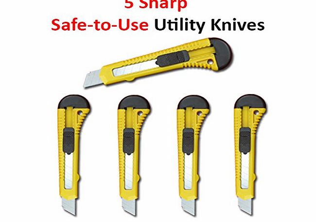 New Utility Knives Extra Safety Retractable Premium Quality Multipurpose DIY Tools Heavy Duty Sharp Cutting Quality Utility Safety Knife Cutter