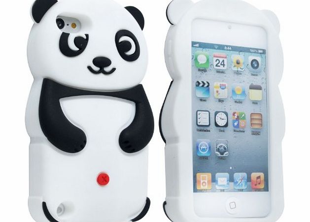 eFuture TM) Black Cute 3D Panda Soft Silicone Gel Case Cover Fit for the Apple iPod/Touch5  eFutures nice Keyring