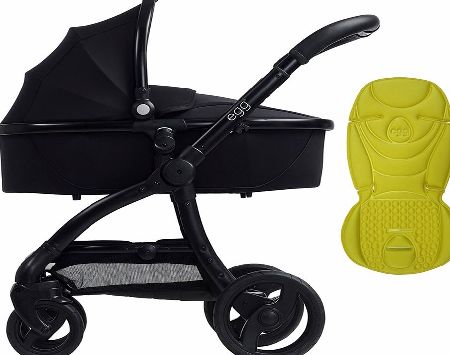 egg Pram Black/Gotham Black With Citrus Lemon
