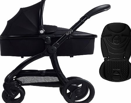 egg Pram Black/Gotham Black With Jet Black Seat
