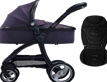 egg Pram Gunmetal/Storm Grey With Jet Black Seat