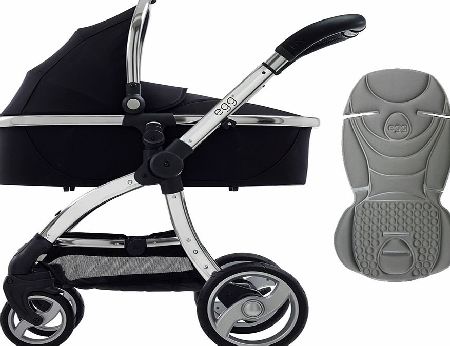 egg Pram Mirror/Gotham Black With Steel Grey