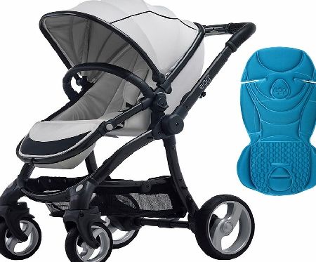 egg Stroller Gunmetal/Arctic White And