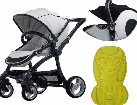 egg Travel System Gunmetal/Arctic With Citrus
