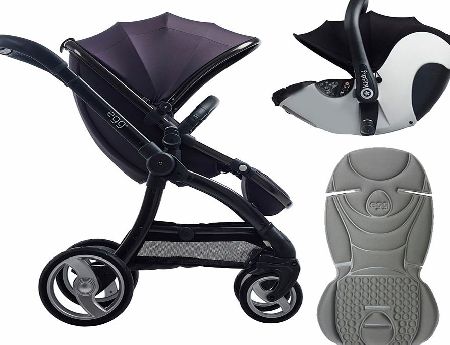 egg Travel System Gunmetal/Storm Grey With Steel