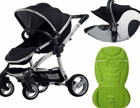 egg Travel System Mirror/Gotham Black With Key