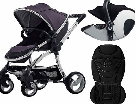 egg Travel System Mirror/Storm Grey With Jet