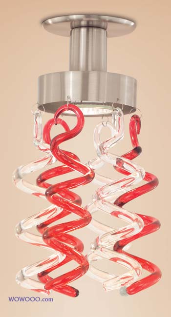 Belmonte Red Ceiling Light