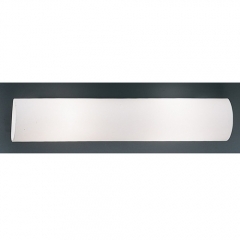 Zola Modern White Glass Wall Light Medium