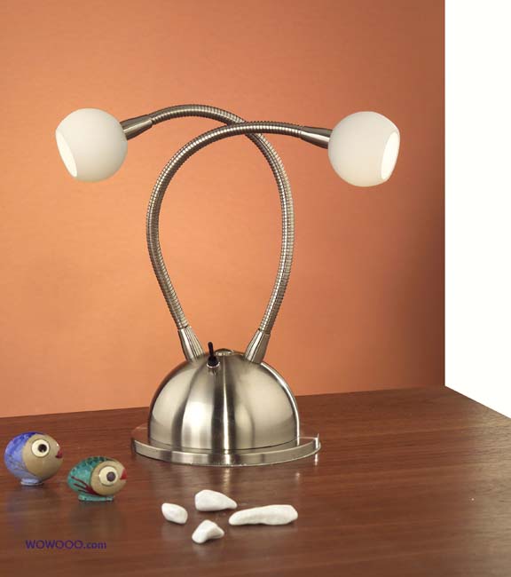 EGLO Linda 2 light table lamp- opal