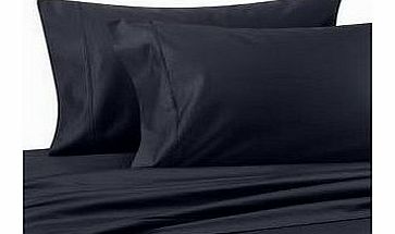 Egyptian Bedding 1000 Thread Count Egyptian Cotton 1000TC Sheet Set, Full / Double , Black Solid ( Deep Pocket )