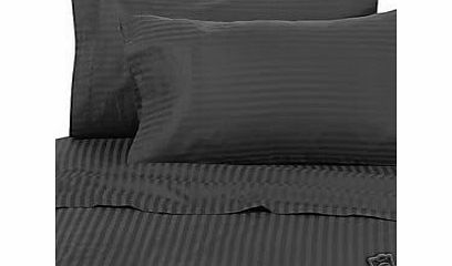 Egyptian Bedding 1200 Thread Count Egyptian Cotton 1200TC Sheet Set, Full / Double , Black Solid ( Deep Pocket )