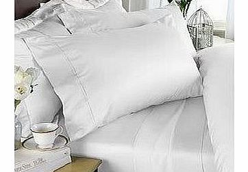 Egyptian Bedding 800 Thread Count Egyptian Cotton 800TC Sheet Set, Super King , White Solid ( Deep Pocket )