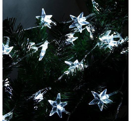 EiioX Innoo Tech Indoor Fairy Lights Battery Operated ,40 Star String Lights for Bedroom Christmas Party(White)