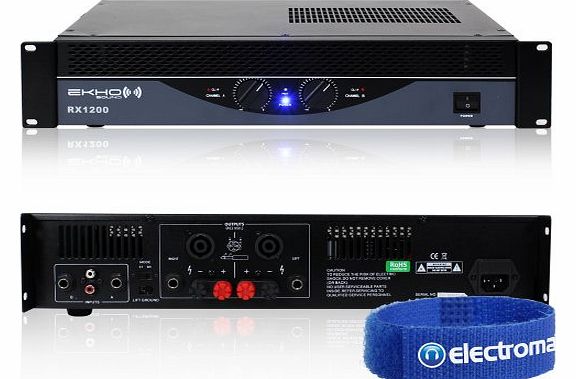 Ekho RX1200 Professional Audio DJ Disco PA RX Series Power Amplifier 1200W